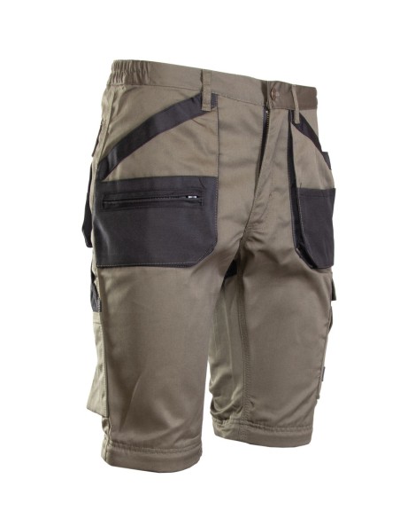 SPODNIE DO PASA KHAKI - ODPINANE NOGAWKI - BRIXTON PRACTICAL