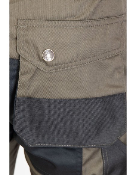 SPODNIE DO PASA KHAKI - ODPINANE NOGAWKI - BRIXTON PRACTICAL