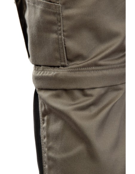 SPODNIE DO PASA KHAKI - ODPINANE NOGAWKI - BRIXTON PRACTICAL