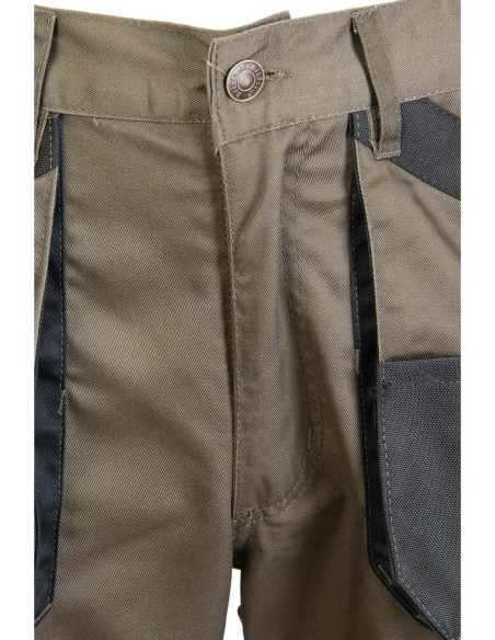 SPODNIE DO PASA KHAKI - ODPINANE NOGAWKI - BRIXTON PRACTICAL