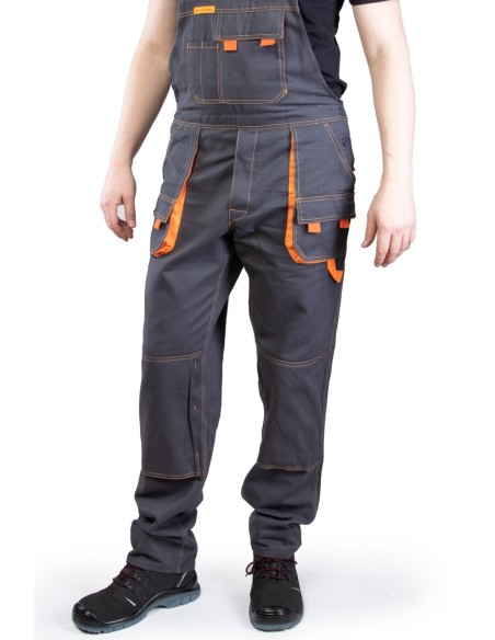 SPODNIE OGRODNICZKI CIEMNA STAL - BRIXTON SPARK