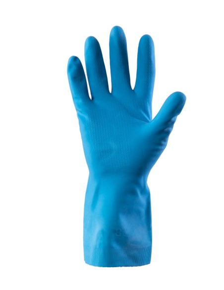 RĘKAWICE SUMMITECH GUMOWE FLOKOWANE EF-F-06 Niebieskie - SUMMITECH