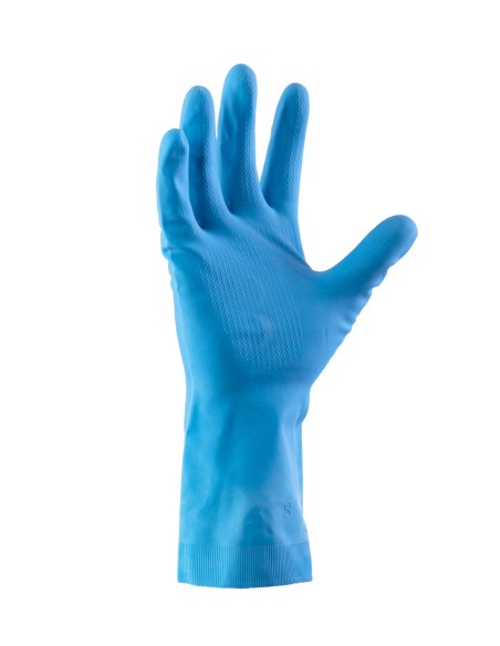 RĘKAWICE SUMMITECH GUMOWE FLOKOWANE EF-F-06 Niebieskie - SUMMITECH