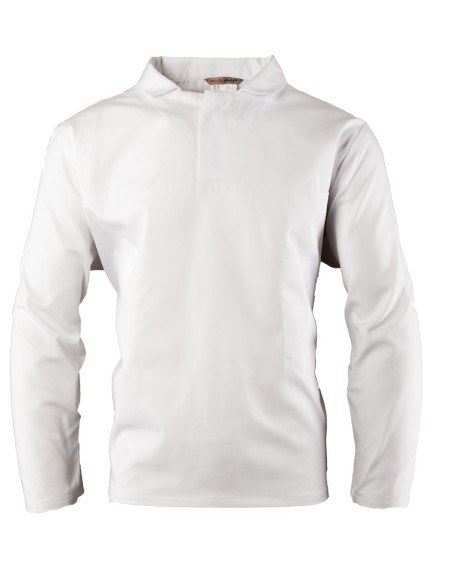 BLUZA DŁUGI RĘKAW HACCP WKŁADANA PRZEZ GŁOWĘ - BRIXTON WHITE