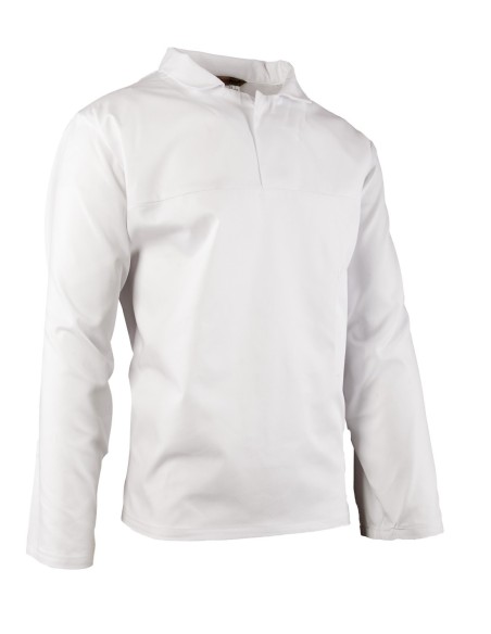 BLUZA DŁUGI RĘKAW HACCP WKŁADANA PRZEZ GŁOWĘ - BRIXTON WHITE