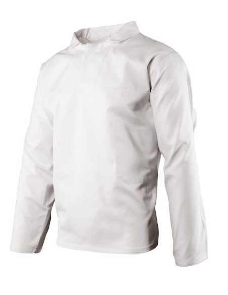 BLUZA DŁUGI RĘKAW HACCP WKŁADANA PRZEZ GŁOWĘ - BRIXTON WHITE