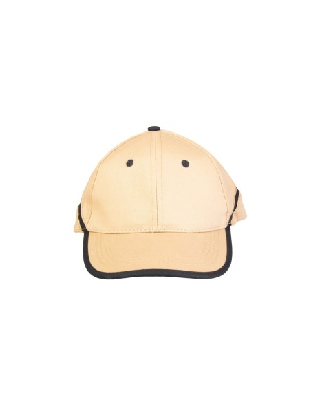 CZAPKA BASEBALL BEŻOWO-CZARNA - BASEBALL