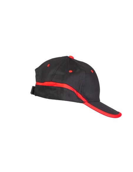 CZAPKA BASEBALL CZARNO-CZERWONA - BASEBALL