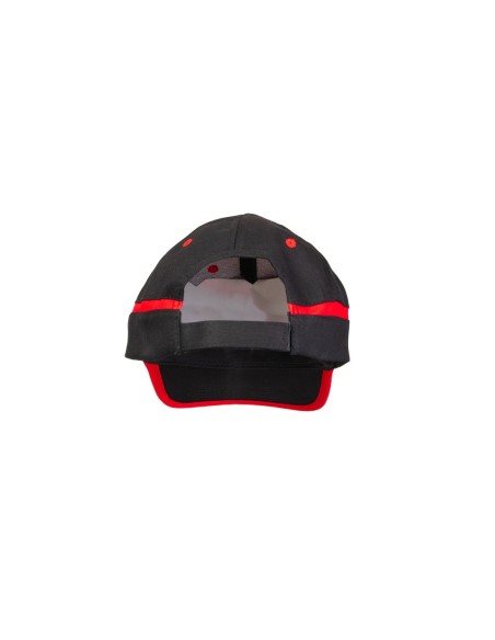 CZAPKA BASEBALL CZARNO-CZERWONA - BASEBALL