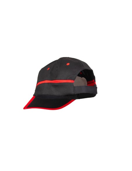 CZAPKA BASEBALL CZARNO-CZERWONA - BASEBALL