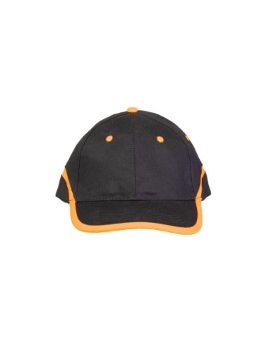 CZAPKA BASEBALL CZARNO-POMARAŃCZOWA - BASEBALL
