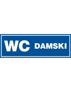 WC DAMSKI 10x30 cm