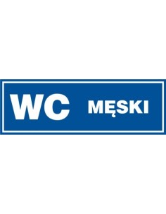 WC MĘSKI 10x30 cm