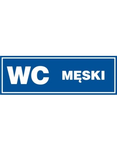 WC MĘSKI 10x30 cm