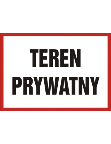 TEREN PRYWATNY 14,8x21cm