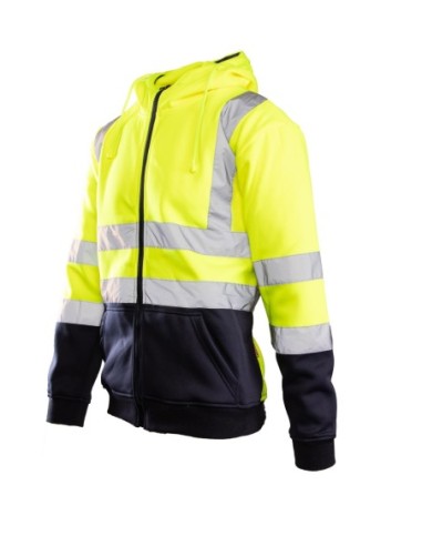 BLUZA DRESOWA WSTAWKA GRANAT ODBLASKOWA  -...