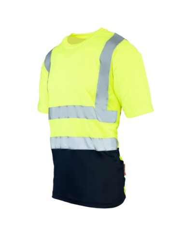 KOSZULKA Z PASAMI ODBLASKOWYMI 50-50 160G -...