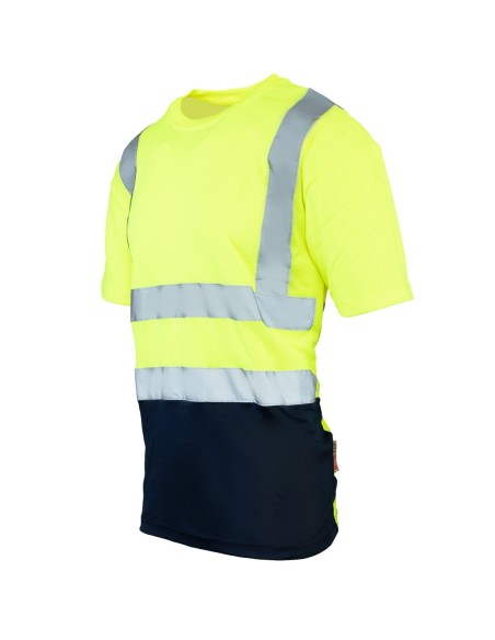 KOSZULKA Z PASAMI ODBLASKOWYMI 50-50 160G - BRIXTON FLASH