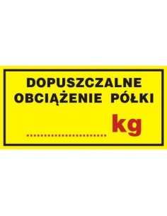 DOPUSZCZALNE OBCIĄŻENIE PÓŁKI 5x10cm