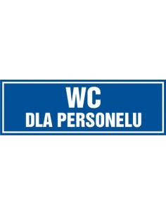 WC DLA PERSONELU 10x30cm