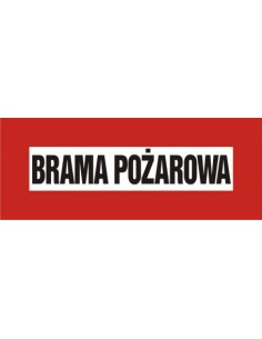 BRAMA POŻAROWA 14x36cm