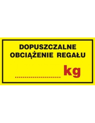 DOPUSZCZALNE OBCIĄŻENIE REGAŁU 5x10cm