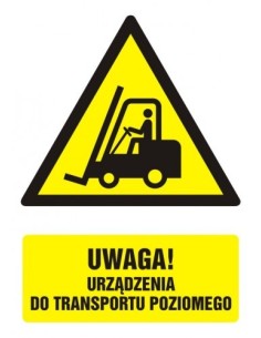 UWAGA URZĄDZENIE DO TRANSPORTU POZIOMEGO 21x29,7cm