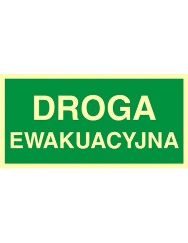 DROGA EWAKUACYJNA 10x20cm