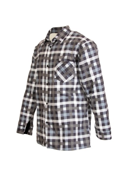 KOSZULA FLANELOWA SZARA