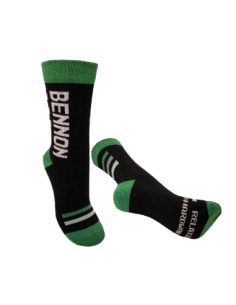 BENNONKY Black/Green Socks