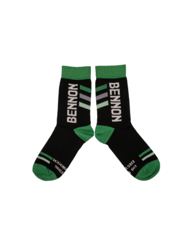 BENNONKY Black/Green Socks