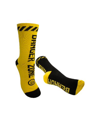 BENNONKY Black/Yellow Socks