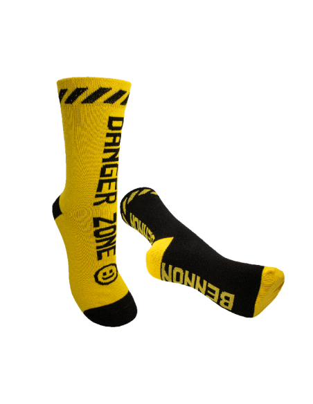 BENNONKY Black/Yellow Socks