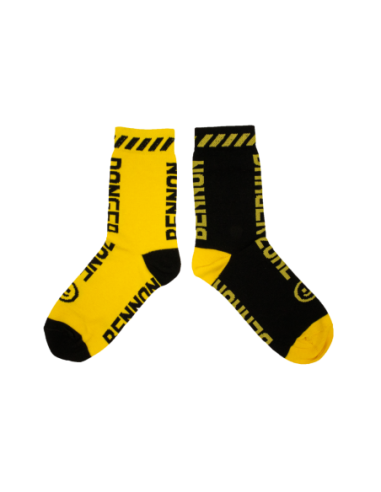 BENNONKY Black/Yellow Socks