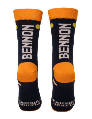 BENNONKY Blue/Orange Socks