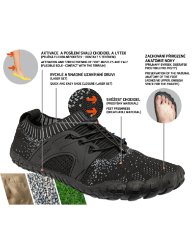 BOSKY Black Barefoot