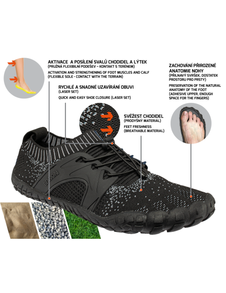 BOSKY Black Barefoot