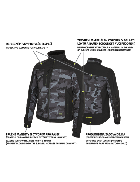 CAMOS Jacket black/grey