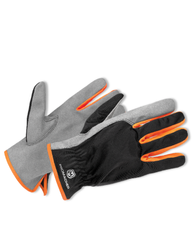 CARPOS Gloves grey/orange (12 pcs)