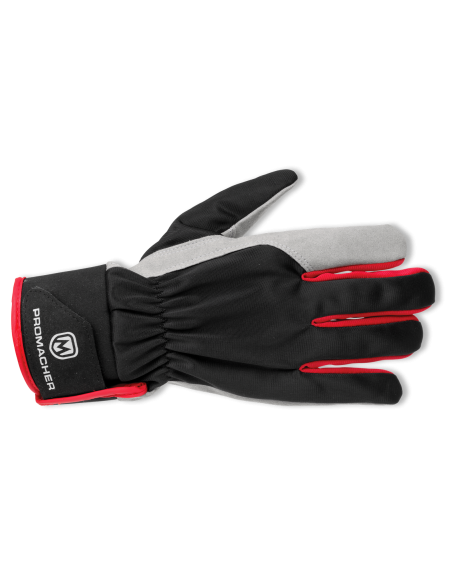CARPOS VELCRO Gloves grey/red (12 pcs)