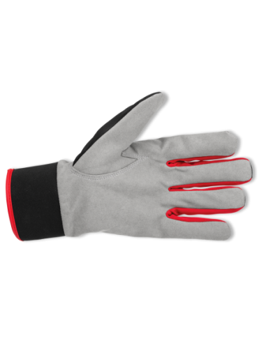 CARPOS VELCRO Gloves grey/red (12 pcs)