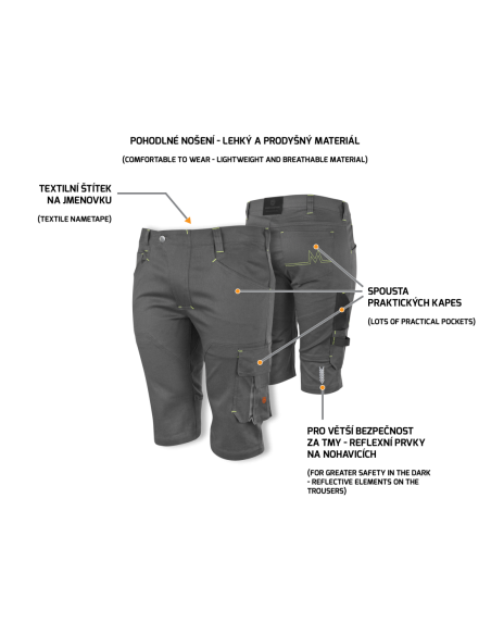 EREBOS LIGHT Shorts grey