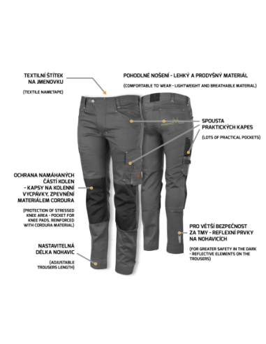 EREBOS LIGHT Trousers grey