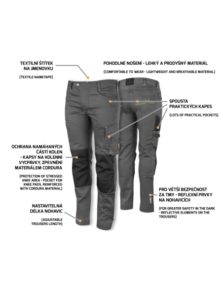 EREBOS LIGHT Trousers grey