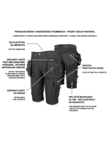EREBOS Shorts black