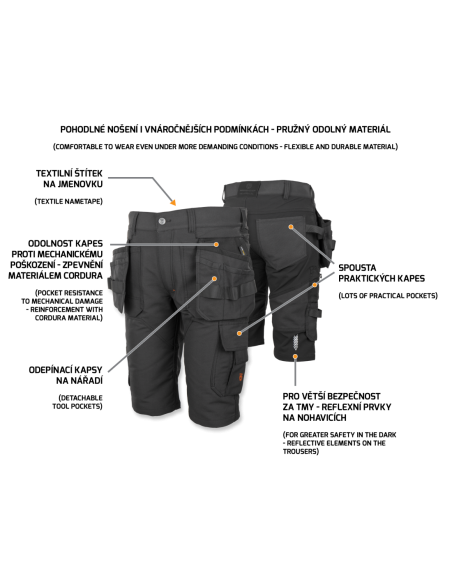 EREBOS Shorts black