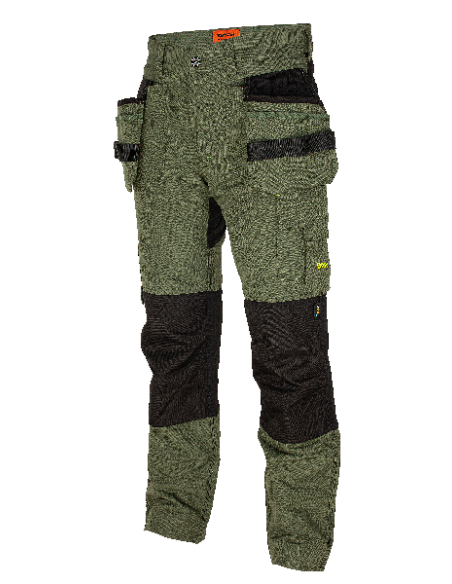 EREBOS Trousers green/black