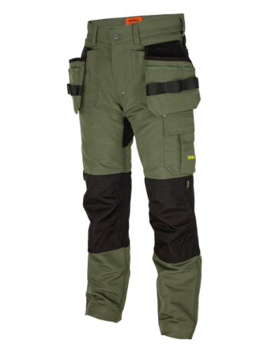 EREBOS Trousers green/black