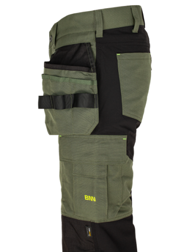 EREBOS Trousers green/black
