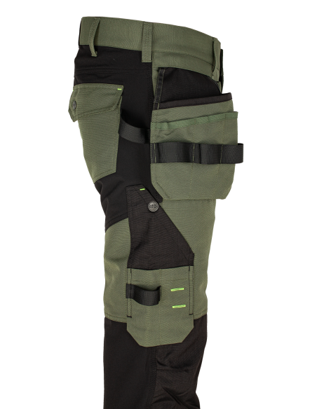 EREBOS Trousers green/black